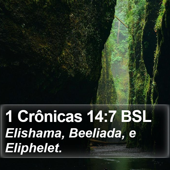 1 Crônicas 14:7 BSL Bible Study