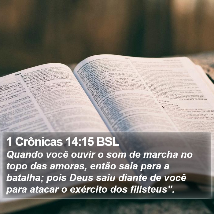 1 Crônicas 14:15 BSL Bible Study