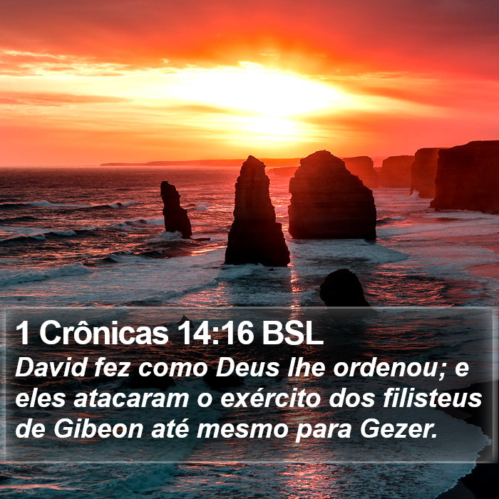 1 Crônicas 14:16 BSL Bible Study