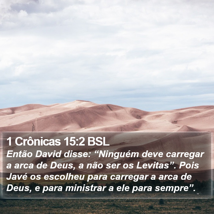 1 Crônicas 15:2 BSL Bible Study