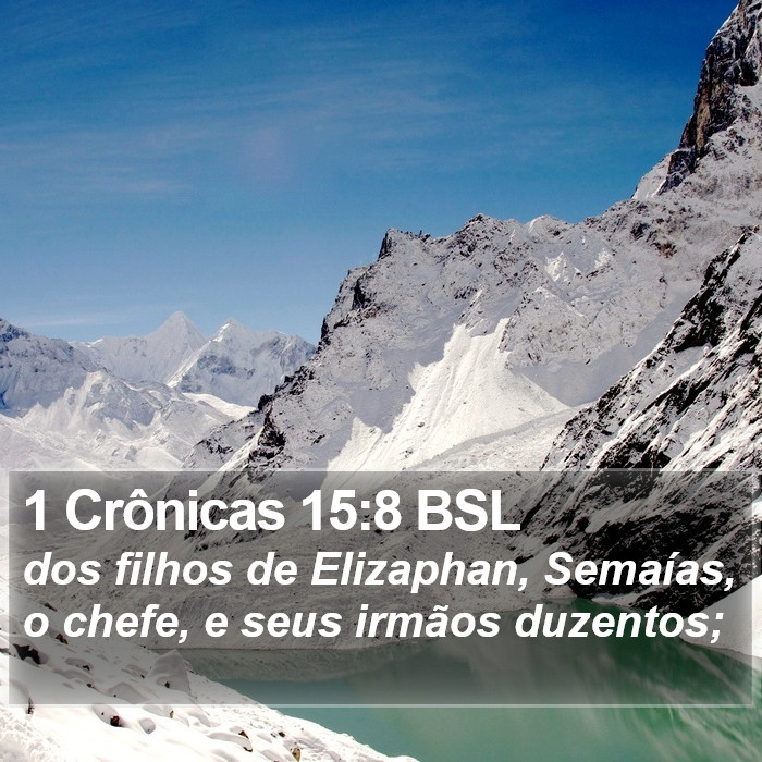 1 Crônicas 15:8 BSL Bible Study