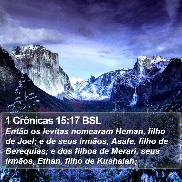 1 Crônicas 15:17 BSL Bible Study