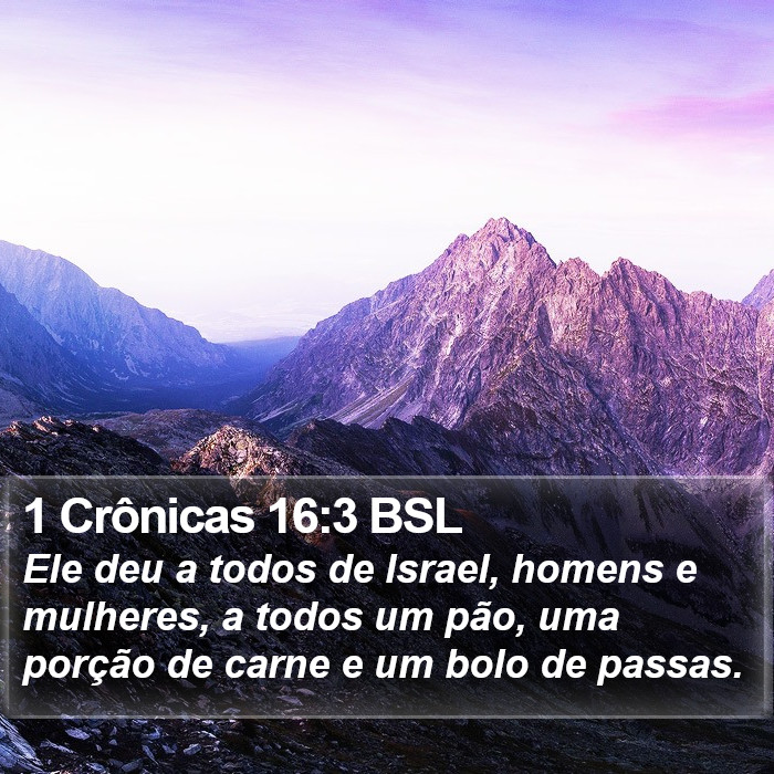 1 Crônicas 16:3 BSL Bible Study