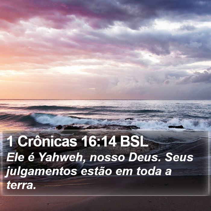 1 Crônicas 16:14 BSL Bible Study