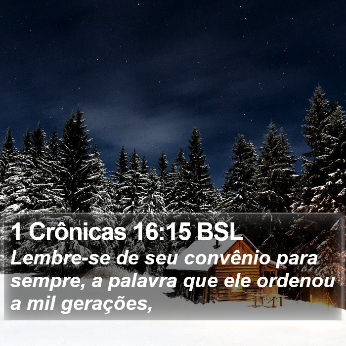 1 Crônicas 16:15 BSL Bible Study