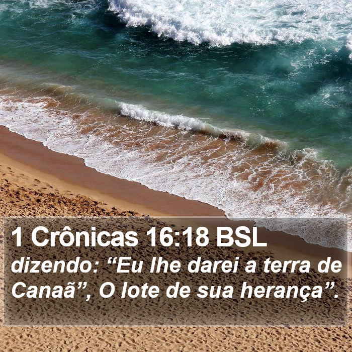 1 Crônicas 16:18 BSL Bible Study