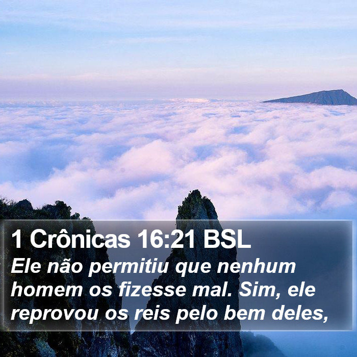 1 Crônicas 16:21 BSL Bible Study