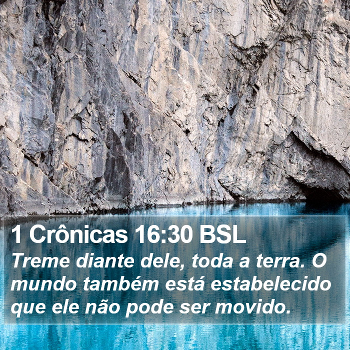 1 Crônicas 16:30 BSL Bible Study