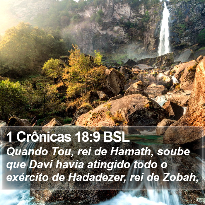 1 Crônicas 18:9 BSL Bible Study