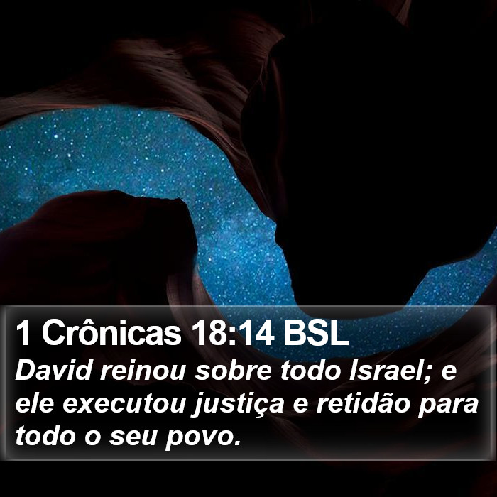 1 Crônicas 18:14 BSL Bible Study