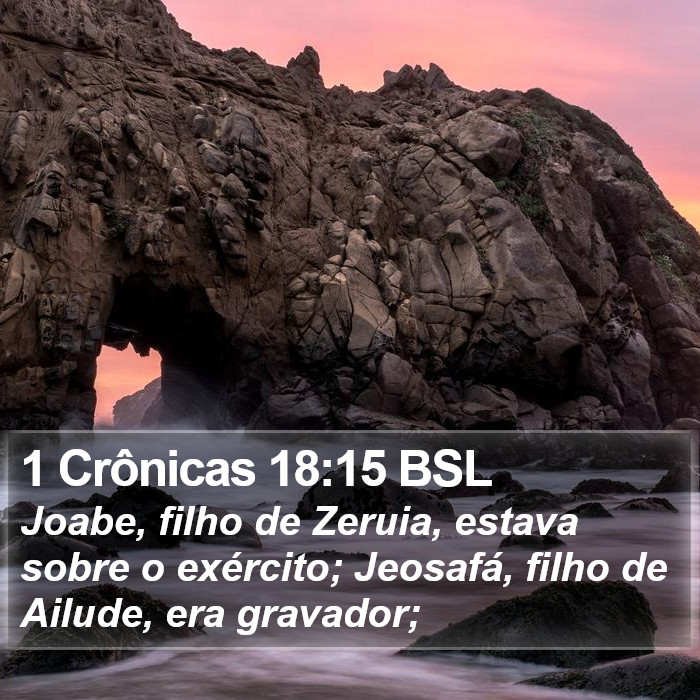 1 Crônicas 18:15 BSL Bible Study