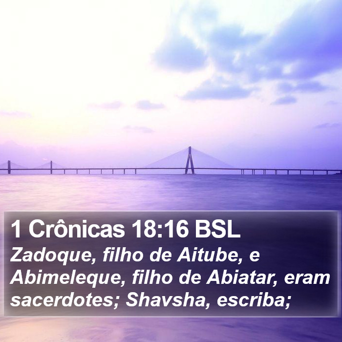 1 Crônicas 18:16 BSL Bible Study