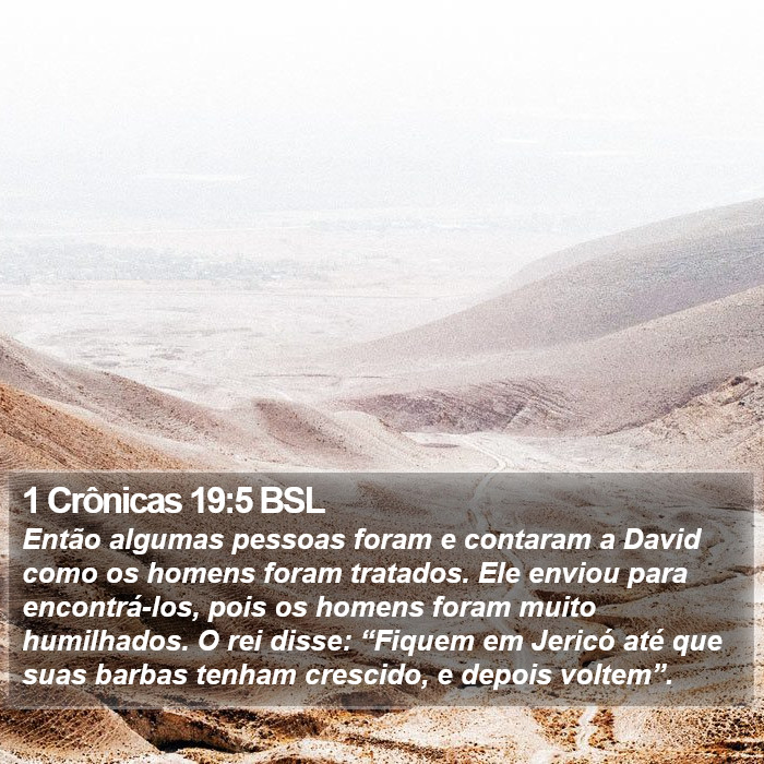 1 Crônicas 19:5 BSL Bible Study