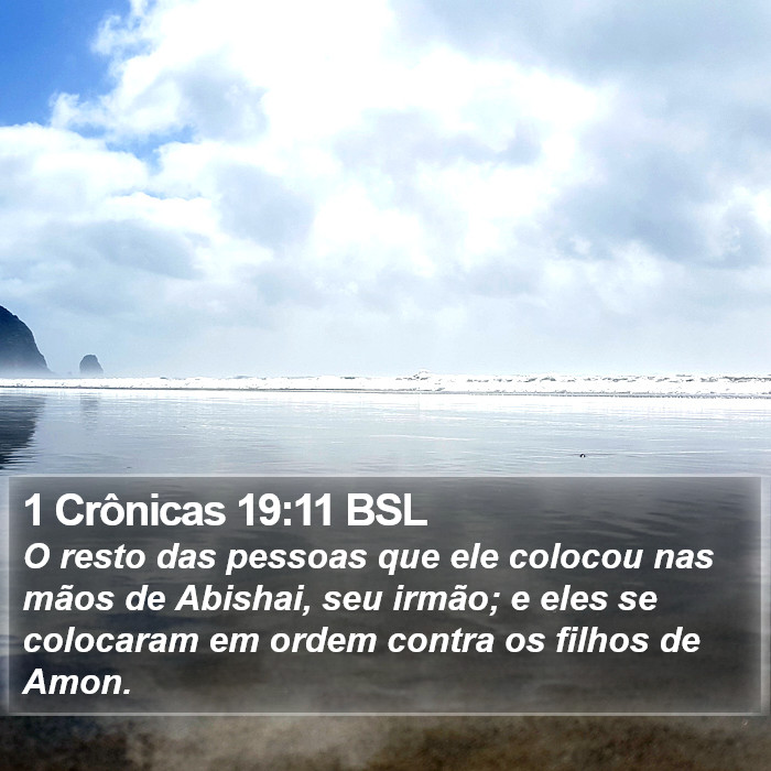 1 Crônicas 19:11 BSL Bible Study