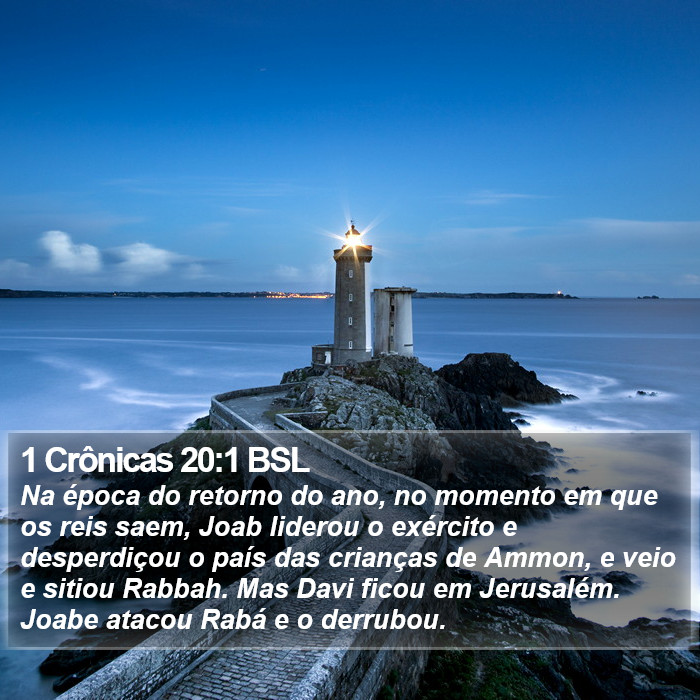 1 Crônicas 20:1 BSL Bible Study