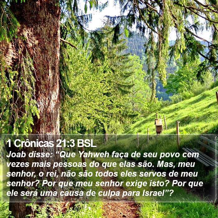 1 Crônicas 21:3 BSL Bible Study