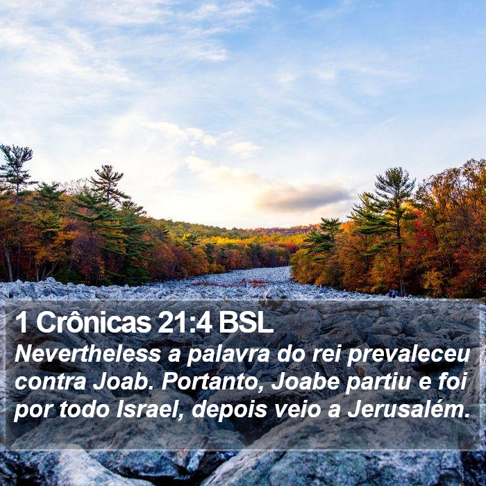 1 Crônicas 21:4 BSL Bible Study