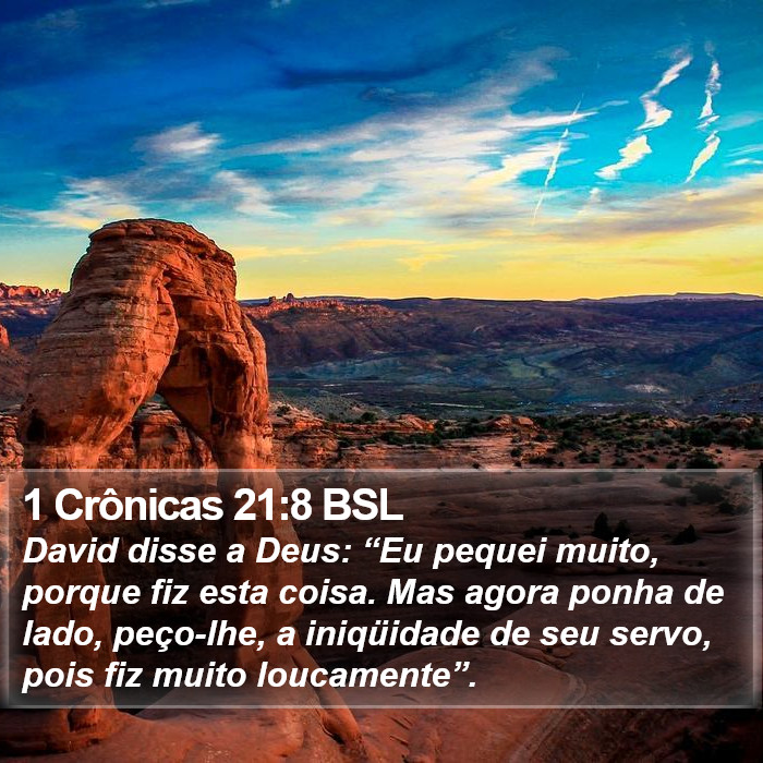 1 Crônicas 21:8 BSL Bible Study