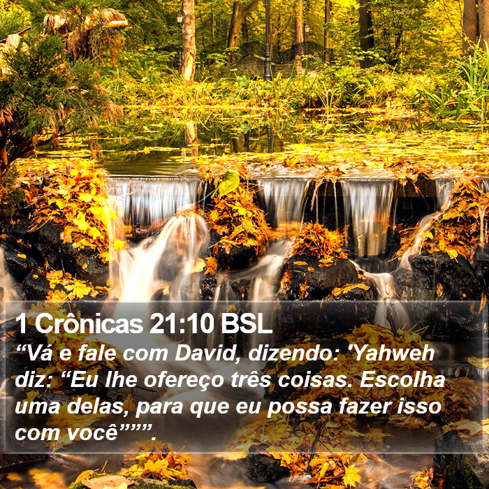 1 Crônicas 21:10 BSL Bible Study