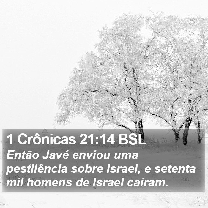 1 Crônicas 21:14 BSL Bible Study