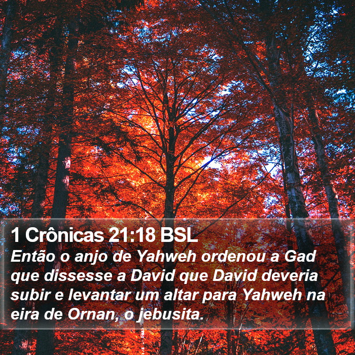 1 Crônicas 21:18 BSL Bible Study