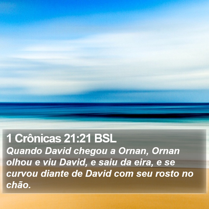 1 Crônicas 21:21 BSL Bible Study