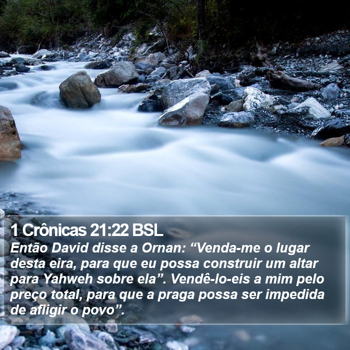 1 Crônicas 21:22 BSL Bible Study