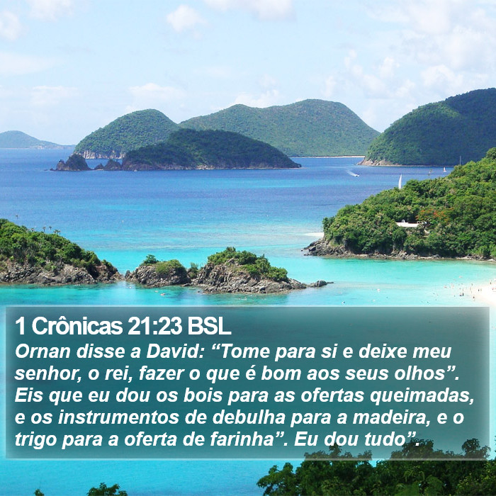 1 Crônicas 21:23 BSL Bible Study