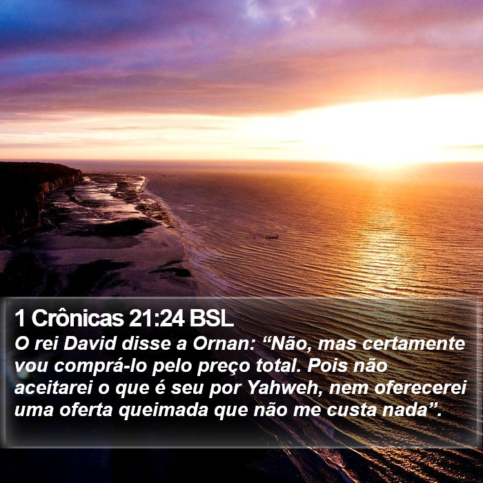 1 Crônicas 21:24 BSL Bible Study