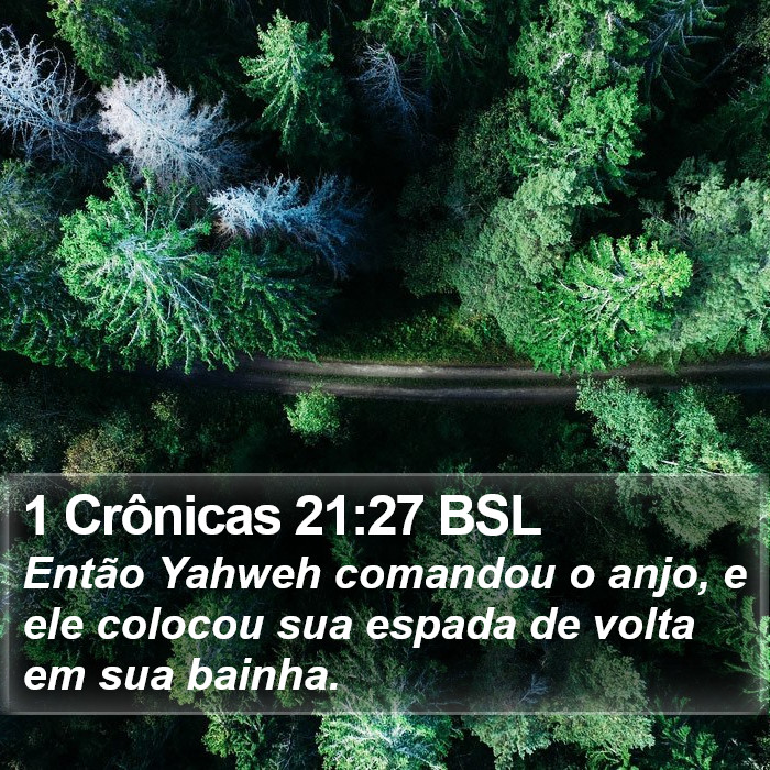 1 Crônicas 21:27 BSL Bible Study