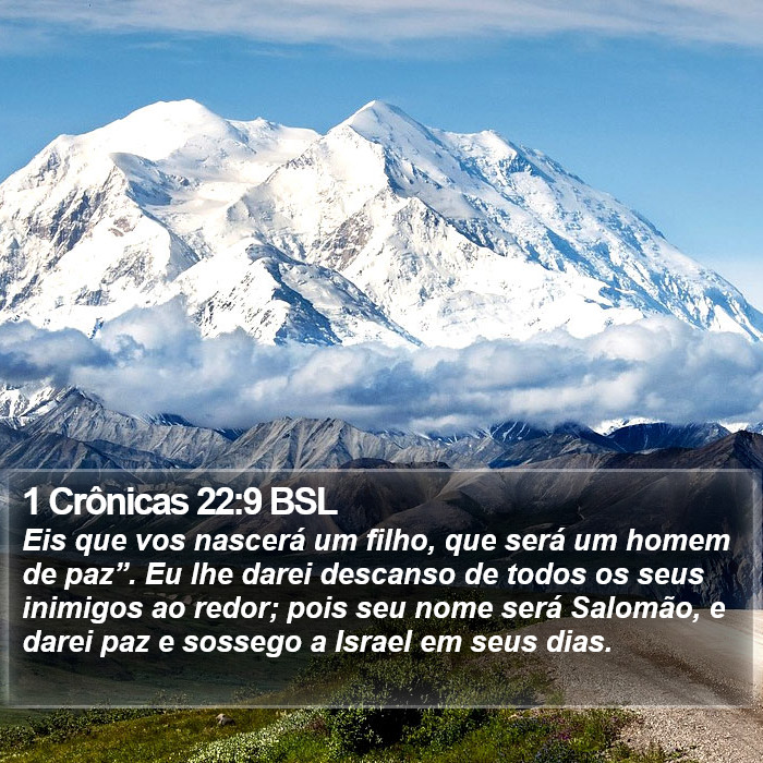 1 Crônicas 22:9 BSL Bible Study