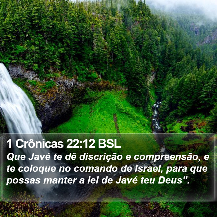1 Crônicas 22:12 BSL Bible Study