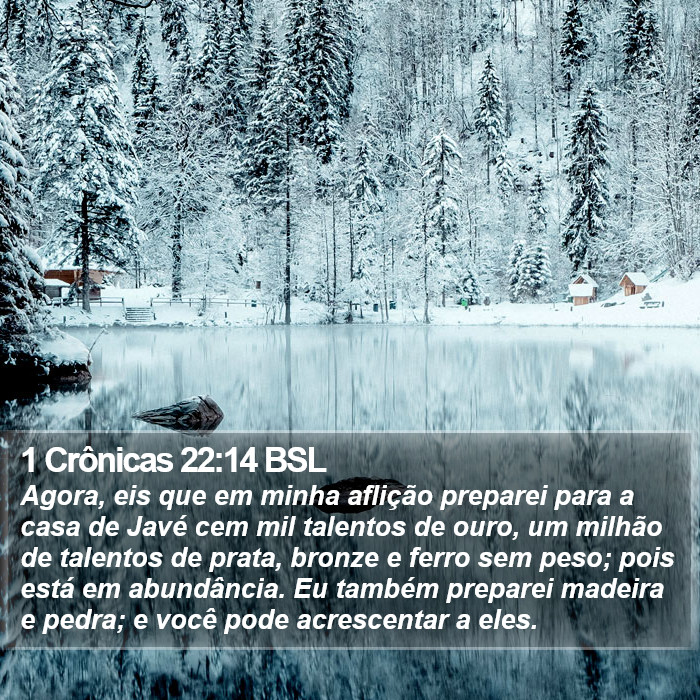 1 Crônicas 22:14 BSL Bible Study