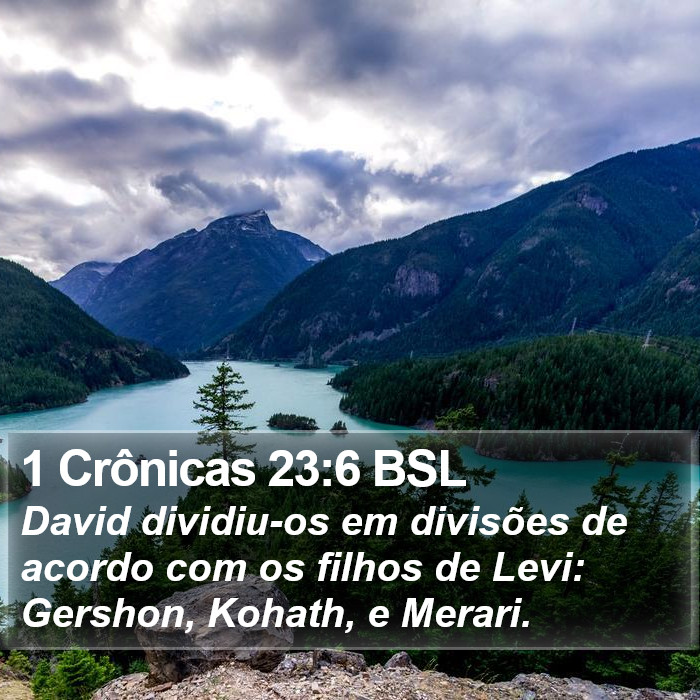 1 Crônicas 23:6 BSL Bible Study