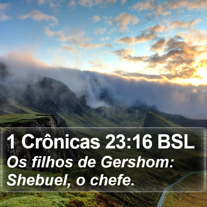 1 Crônicas 23:16 BSL Bible Study