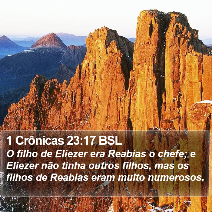1 Crônicas 23:17 BSL Bible Study