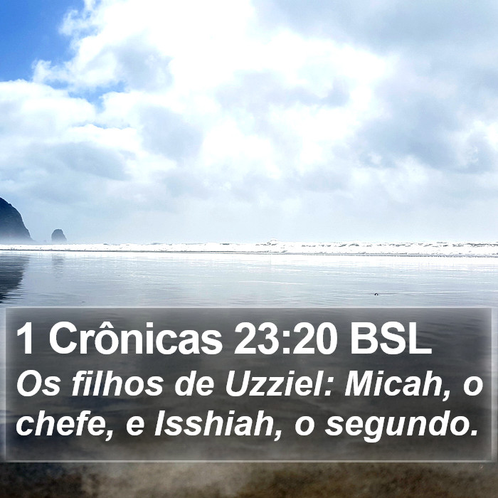 1 Crônicas 23:20 BSL Bible Study