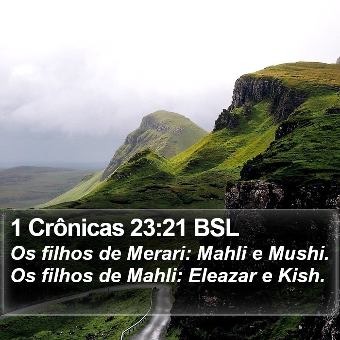 1 Crônicas 23:21 BSL Bible Study