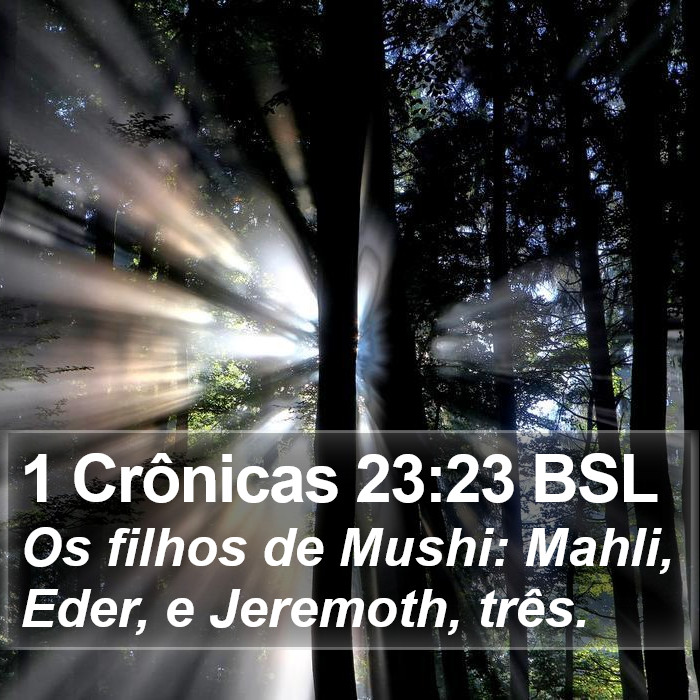 1 Crônicas 23:23 BSL Bible Study