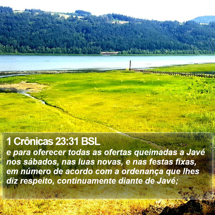 1 Crônicas 23:31 BSL Bible Study