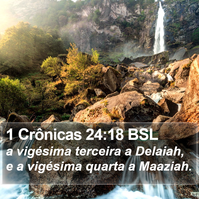 1 Crônicas 24:18 BSL Bible Study