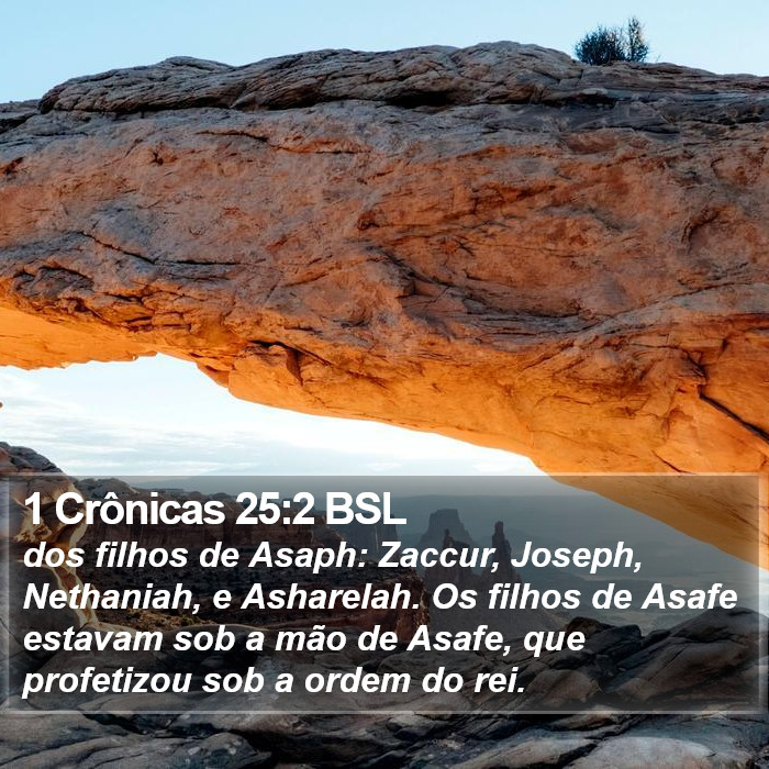 1 Crônicas 25:2 BSL Bible Study