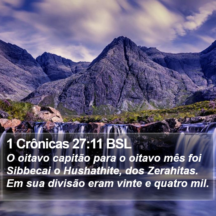 1 Crônicas 27:11 BSL Bible Study