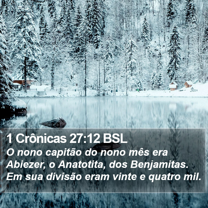 1 Crônicas 27:12 BSL Bible Study