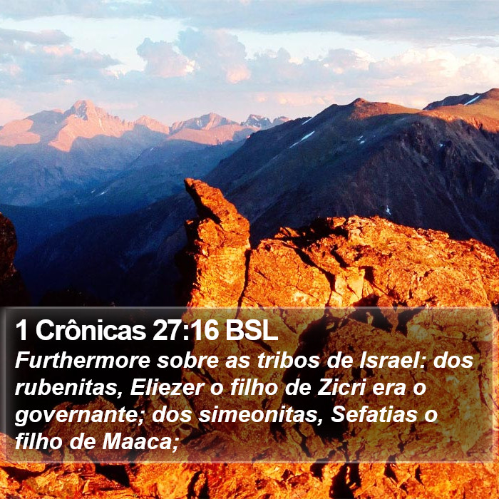 1 Crônicas 27:16 BSL Bible Study