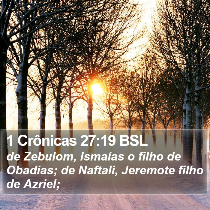 1 Crônicas 27:19 BSL Bible Study