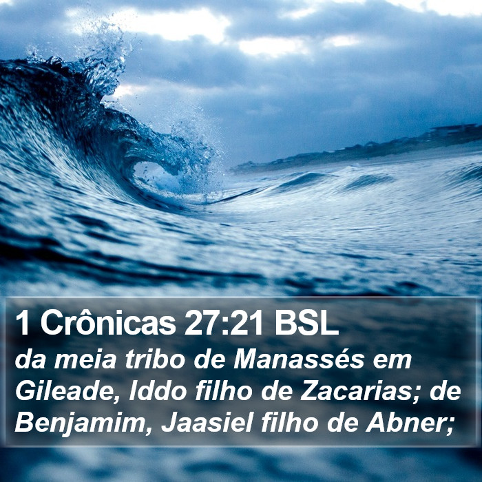 1 Crônicas 27:21 BSL Bible Study