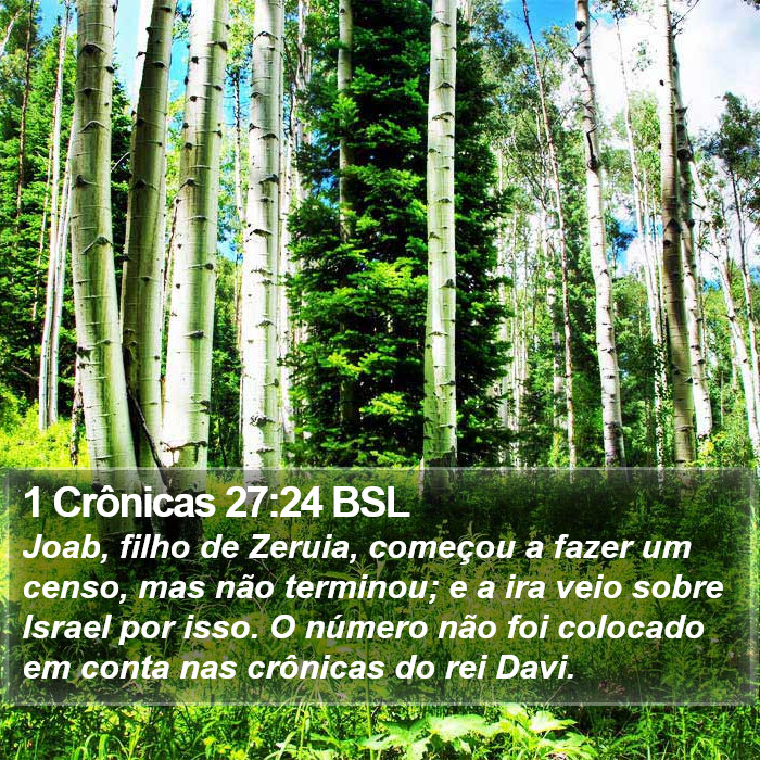 1 Crônicas 27:24 BSL Bible Study