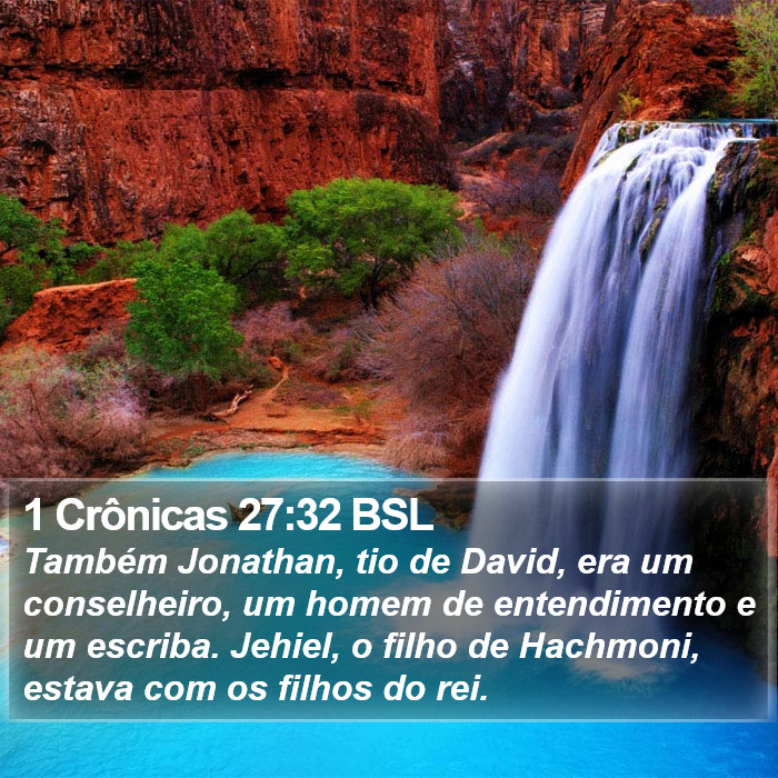 1 Crônicas 27:32 BSL Bible Study