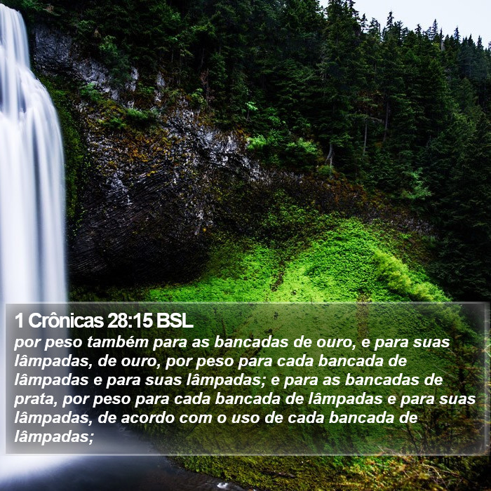 1 Crônicas 28:15 BSL Bible Study